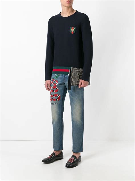 gucci jeans price|gucci jeans with snake.